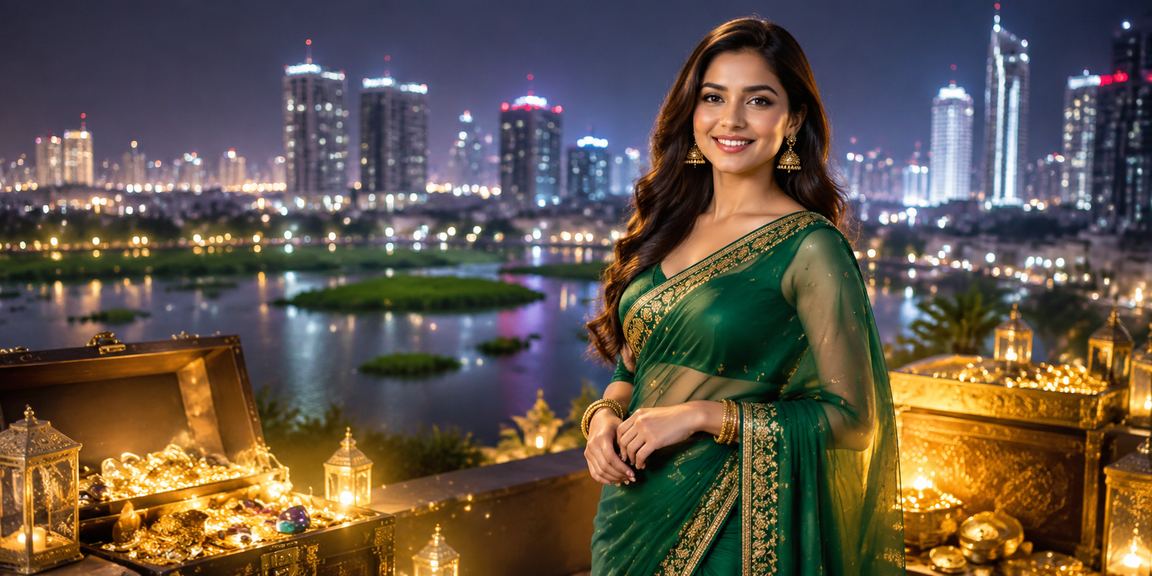 ঢাকায় শাড়ি পরা একজন বাংলাদেশি নারী pkbd লগইন করছেন